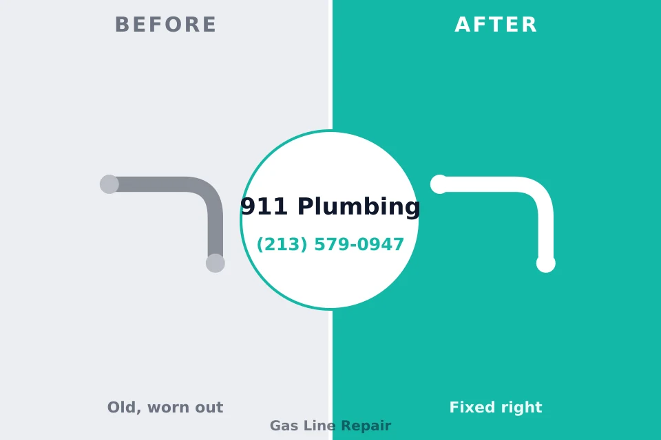 Before and after: plumbing repair Glenolden, PA